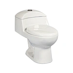 One piece toilet Bone color ceramic Sanitary ware Siphonic S trap 300mm home decor bathroomdecor